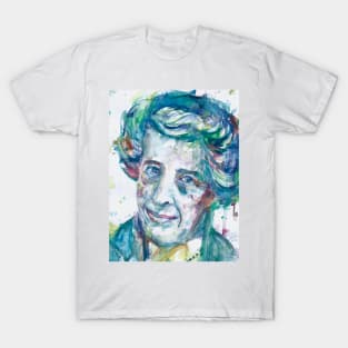 HANNAH ARENDT watercolor portrait .1 T-Shirt